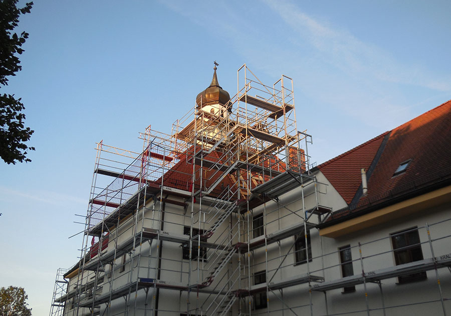 geruestbau_johanneskirchen Abbildung Gerüstbau Rathaus Johanneskirchen